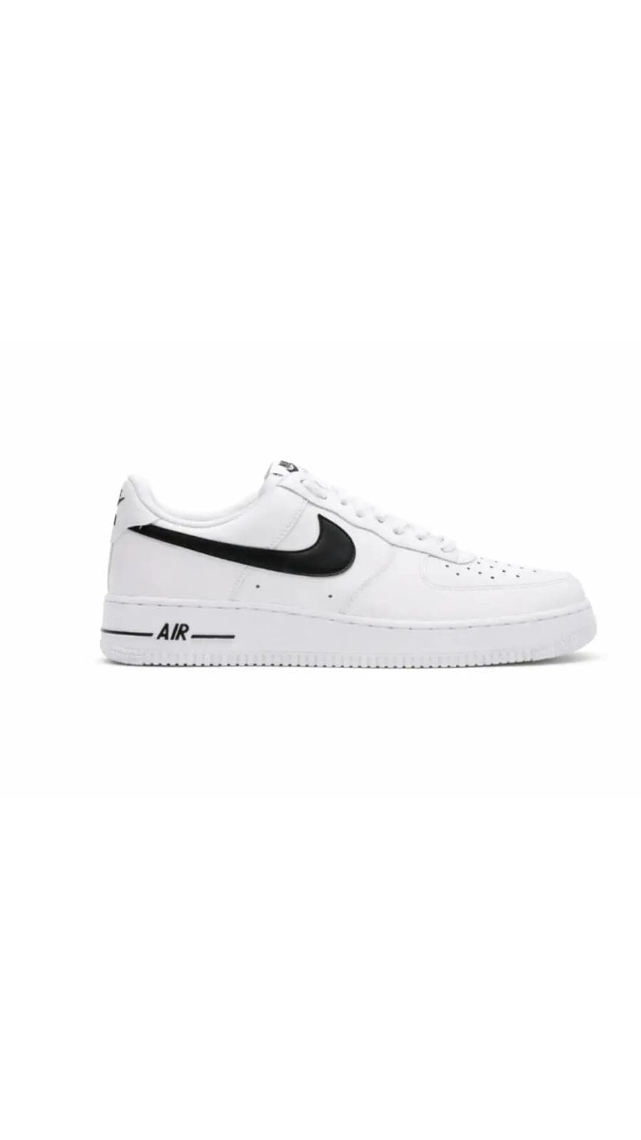Nike!_Air Force 1 Low White Black Mens Shoes
